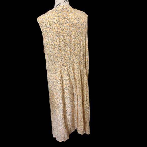 NWOT Fransa Yellow Summer Dress Size XL - Picture 2 of 6